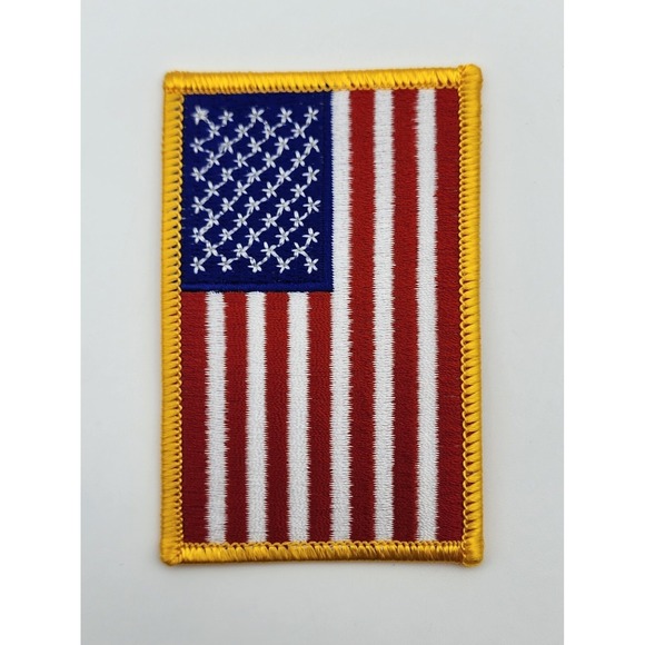 American Flag Shoulder Patch Made in America Embroidered - Picture 1 of 3